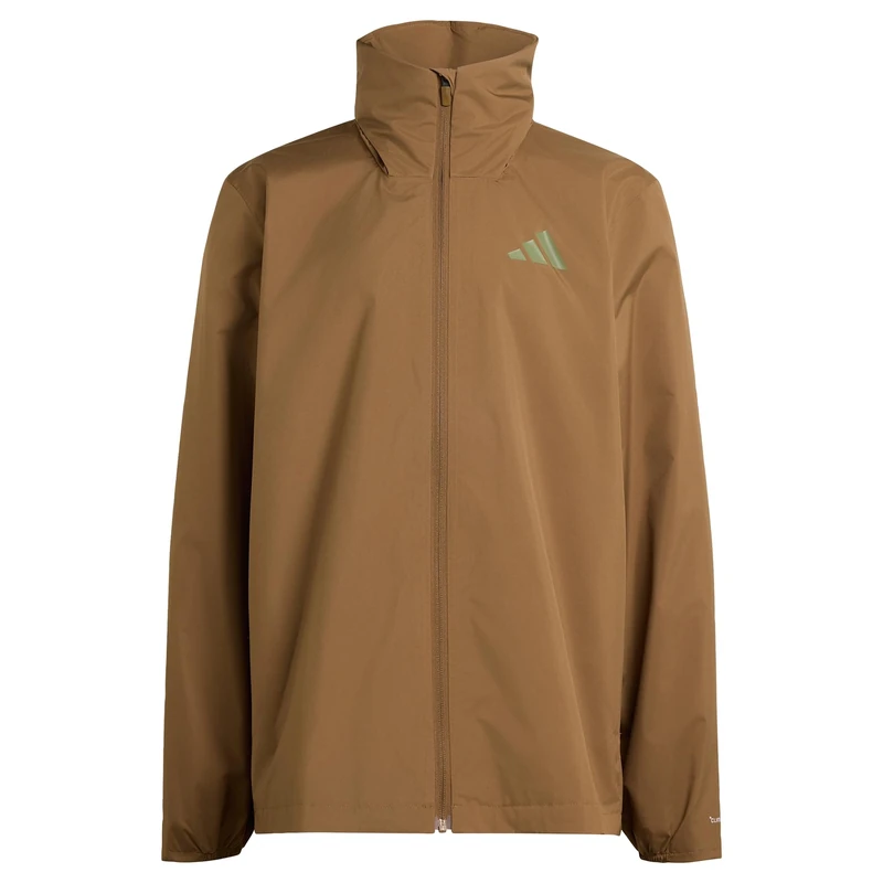 adidas Men's Terrex Multi Essentials 2 Layer Rain Coat, brown oxide, L