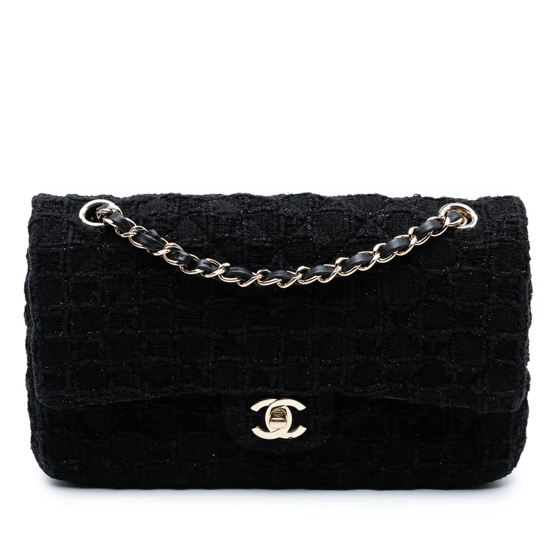 Chanel Pre-Loved Medium Classic Tweed Single Flap Shoulder Bag
