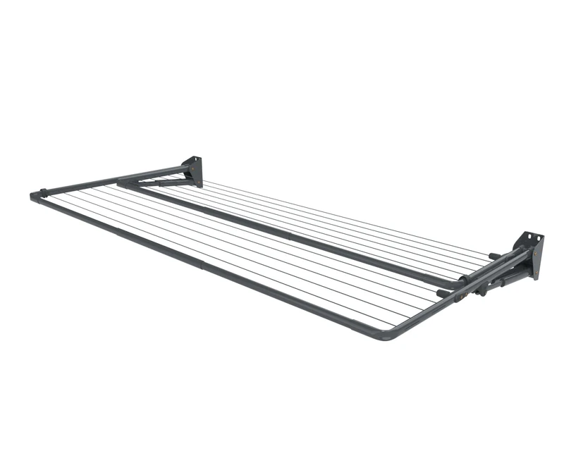 Hills Double Folding Frame Washing Line | Outdoor Clothes Line | Wall Mounted, Lasts a Lifetime - 26 Metres Drying Space, 2.4 x 1.2 Metres