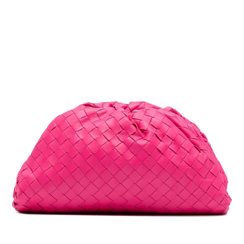 Bottega Veneta Pre-Loved Nappa Intrecciato The Mini Pouch Clutch Bag
