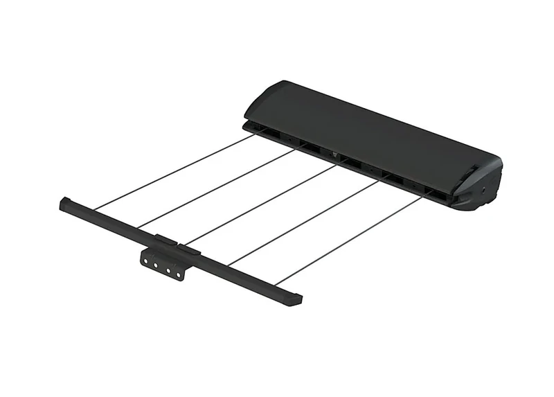 Hills 5-Line Retracting Clothesline – Multi-Line Wall-Mounted Outdoor Dryer