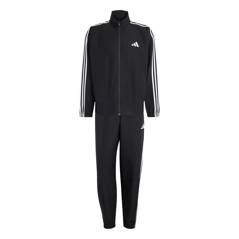 adidas Men's 3-Stripes Woven Track_Suit, black/white, M