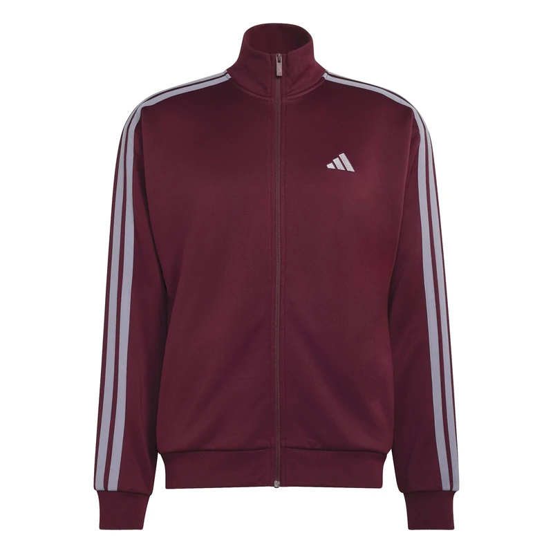 adidas Men's 3-Stripes Fleece Track_Suit, team maroon 2/Slate, XXL Plus Extra Tall
