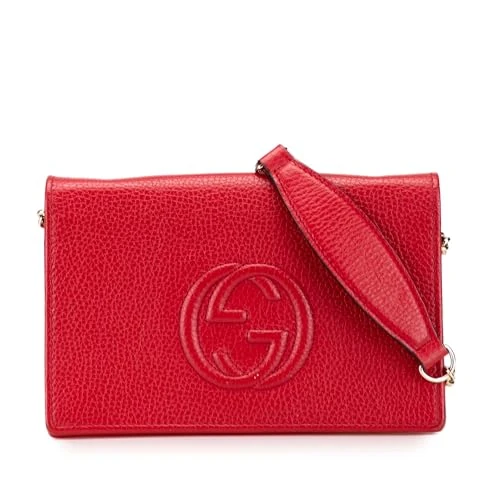 Gucci Pre-Loved Leather Soho Wallet On Chain Handbag Crossbody Bag