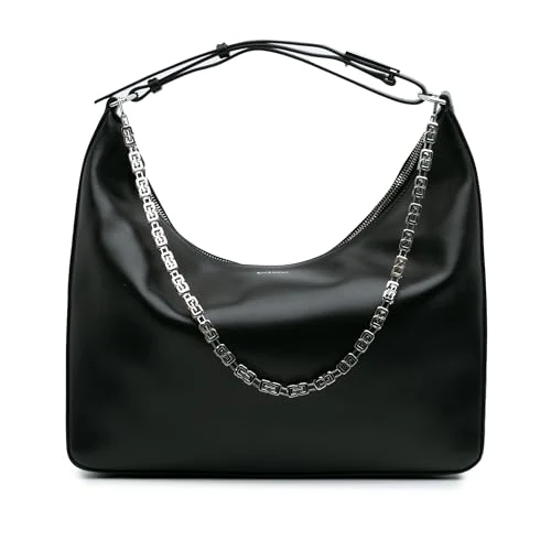 Givenchy Pre-Loved Medium Leather Moon Cut Out Bag Satchel