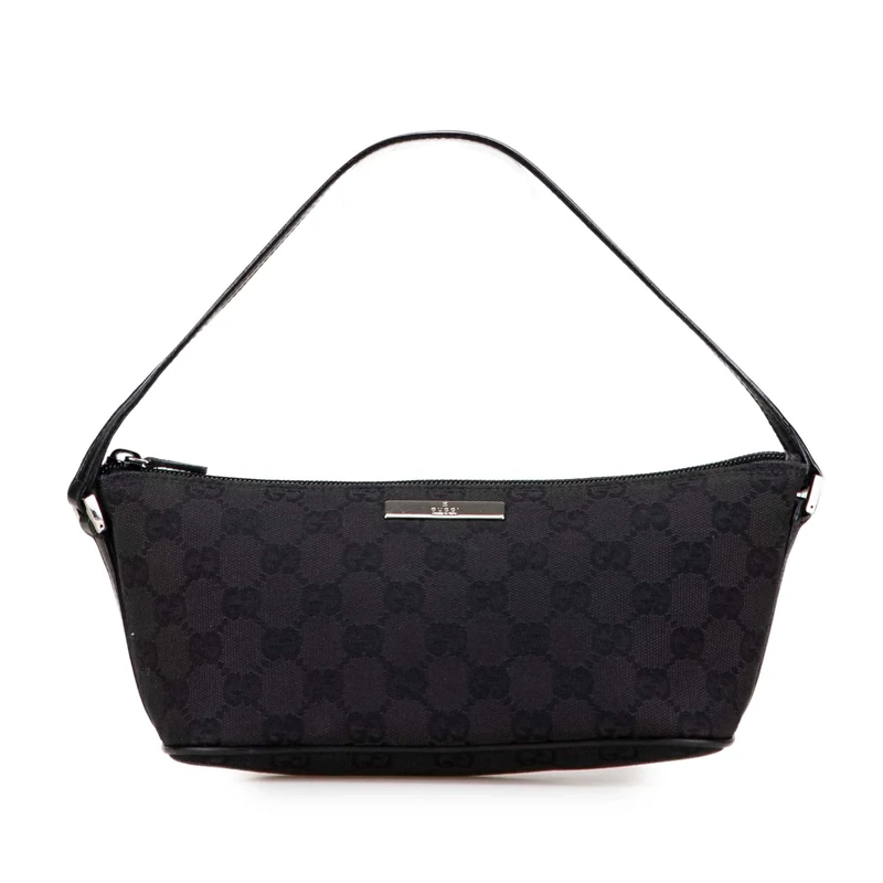 Gucci Pre-Loved GG Canvas Boat