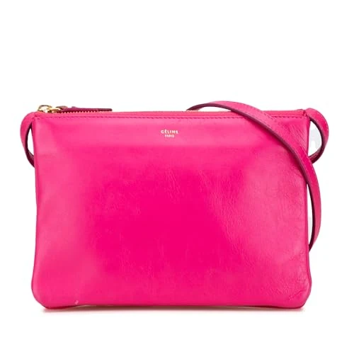 Celine Pre-Loved Small Lambskin Trio Crossbody Bag