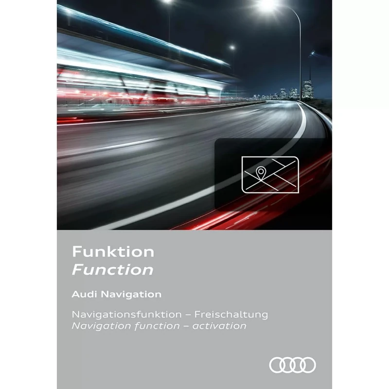 Audi Navigation Function Activation, MMI Navigation Plus Activation Document, Compatible with Audi Vehicles, Europe Map Material 2020-2022