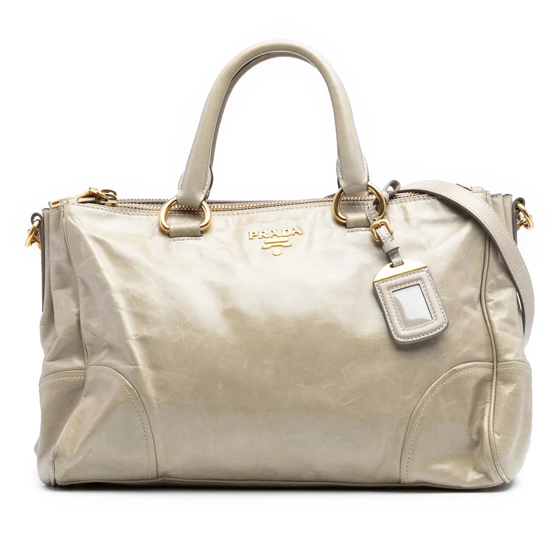 Prada Pre-Loved Vitello Shine Satchel