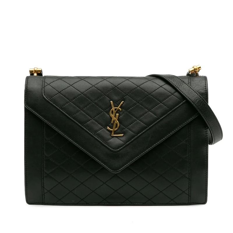 Saint Laurent Pre-Loved Quilted Lambskin Gaby Shoulder Bag