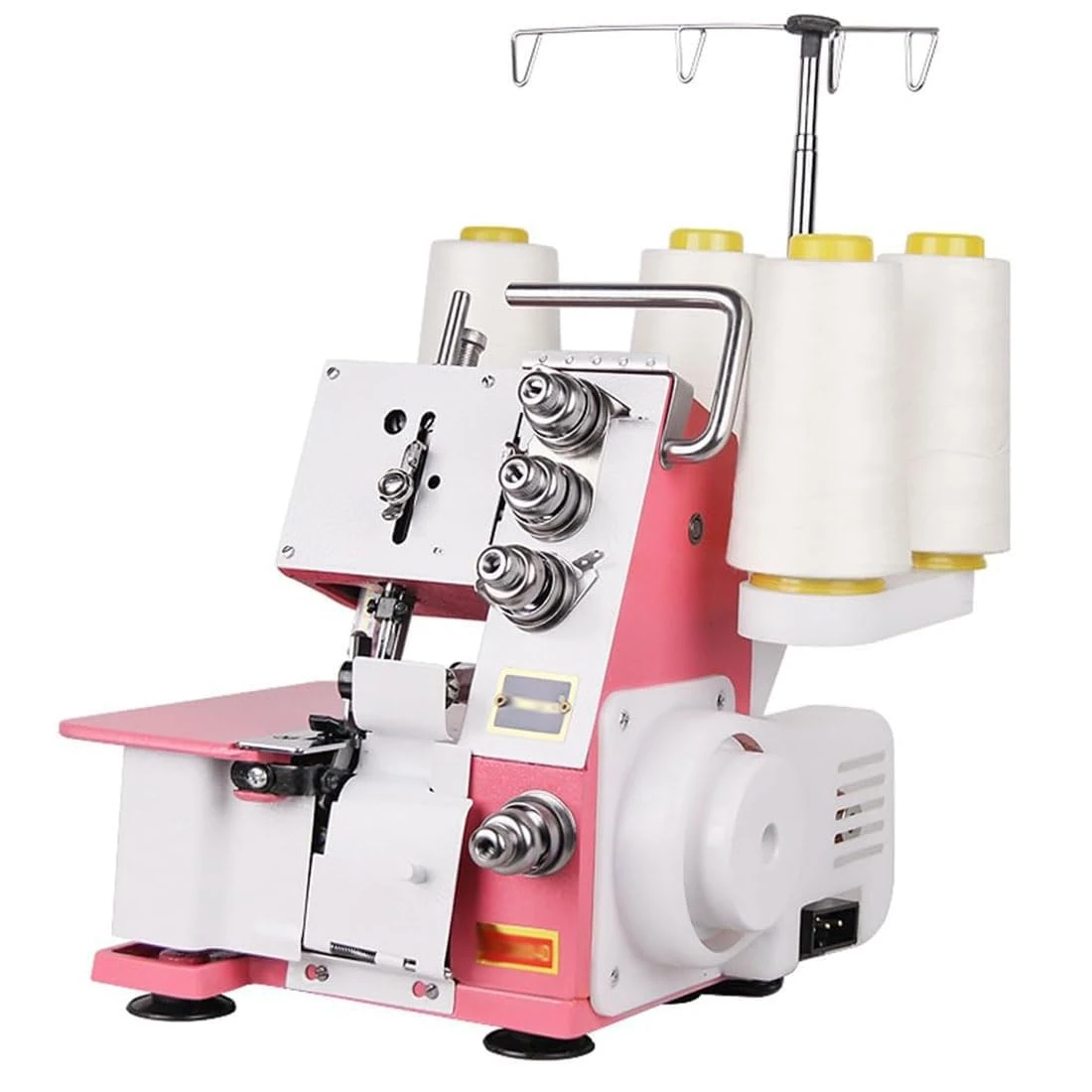Heavy Duty Overlock Sewing Machine, 1200RPM Electric with LED Light, 3.5mm Max Seam Thickness, Overlock Width 4mm/5mm