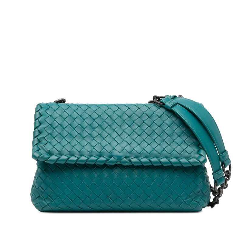 Bottega Veneta Pre-Loved Small Nappa Intrecciato Olimpia Shoulder Bag