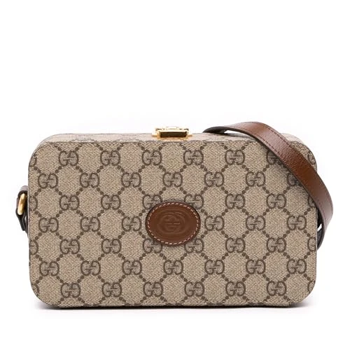 Gucci Pre-Loved GG Supreme Interlocking G Crossbody