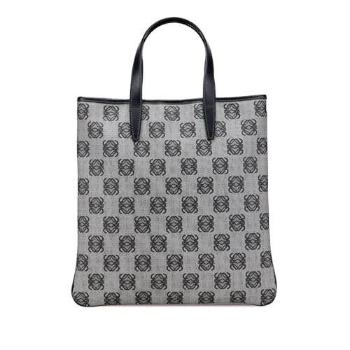 LOEWE Pre-Loved Anagram Coated Canvas Tote Bag