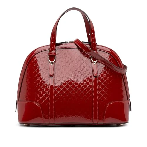 Gucci Pre-Loved Medium Microguccissima Patent Nice Dome Satchel