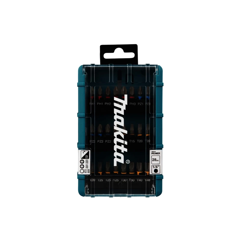 Makita E-25068 Impact Premier 28 Piece Torsion Screw Bit Set