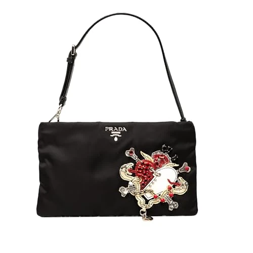 Prada Pre-Loved Tessuto Tattoo Pochette