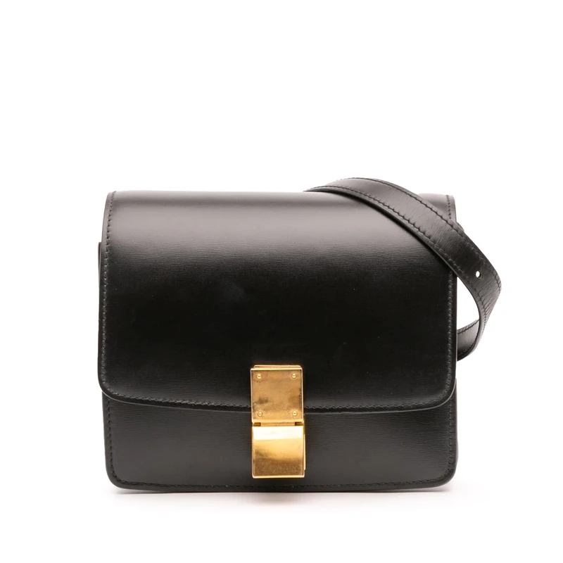 Celine Pre-Loved Small Calfskin Classic Box Crossbody Bag