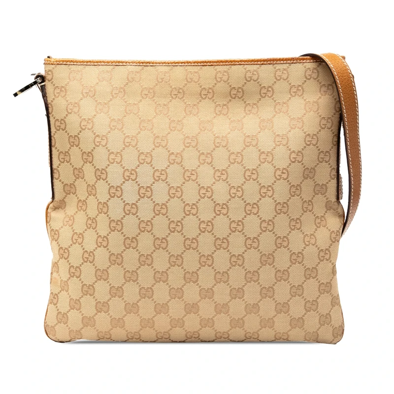 Gucci Pre-Loved GG Canvas Crossbody Bag