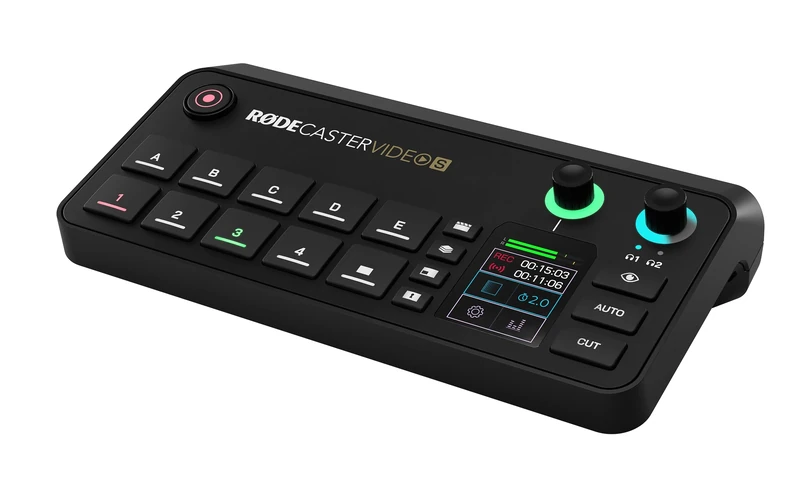 RØDE RØDECaster Video S – Podcast Video Switcher and Audio Interface – Multi-Camera, 4 x Video Inputs (HDMI and USB), 1080p60, Multi-Source Scenes