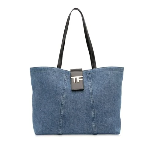 Tom Ford Pre-Loved Small Denim TF Tote