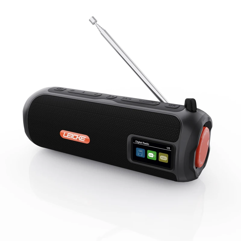LEICKE DAB+ Radio - Bluetooth Speaker with 4500mAh Battery
