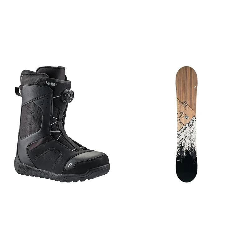 HEAD Rev Boa Coiler Snowboard Boots and Head Rush Board Set