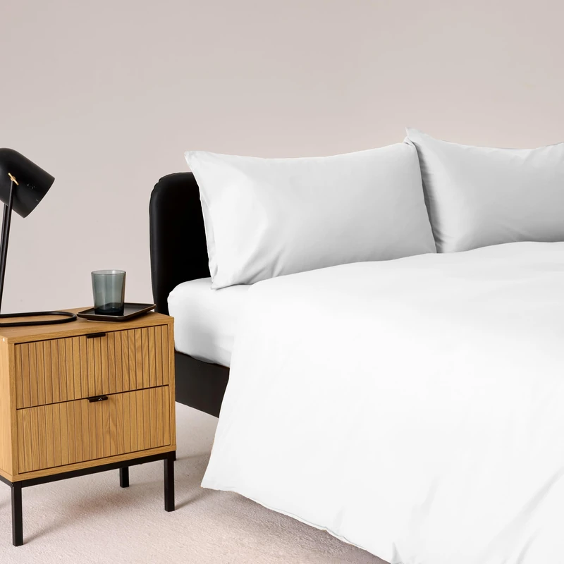 Bassetti Duvet Cover Set, White, 100% Cotton, 250 x 200 cm