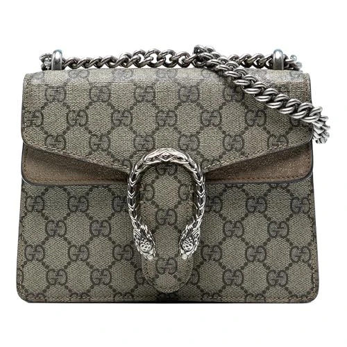 Gucci Pre-Loved Small GG Supreme Dionysus Crossbody Bag