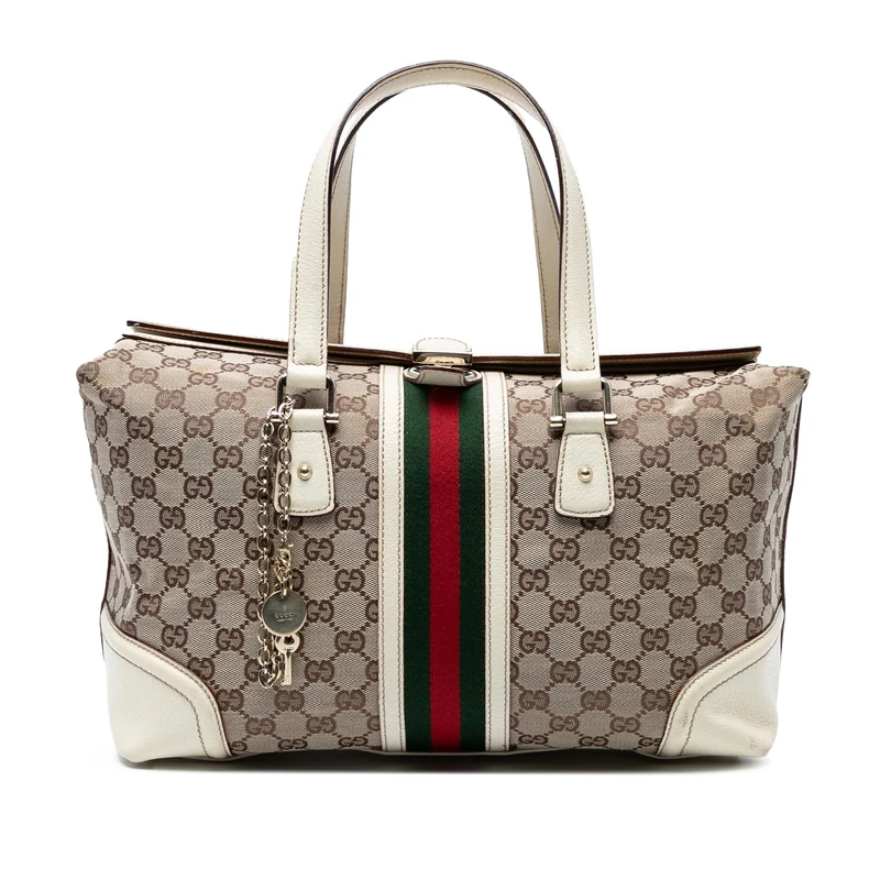 Gucci Pre-Loved GG Canvas Web Treasure - Image 1
