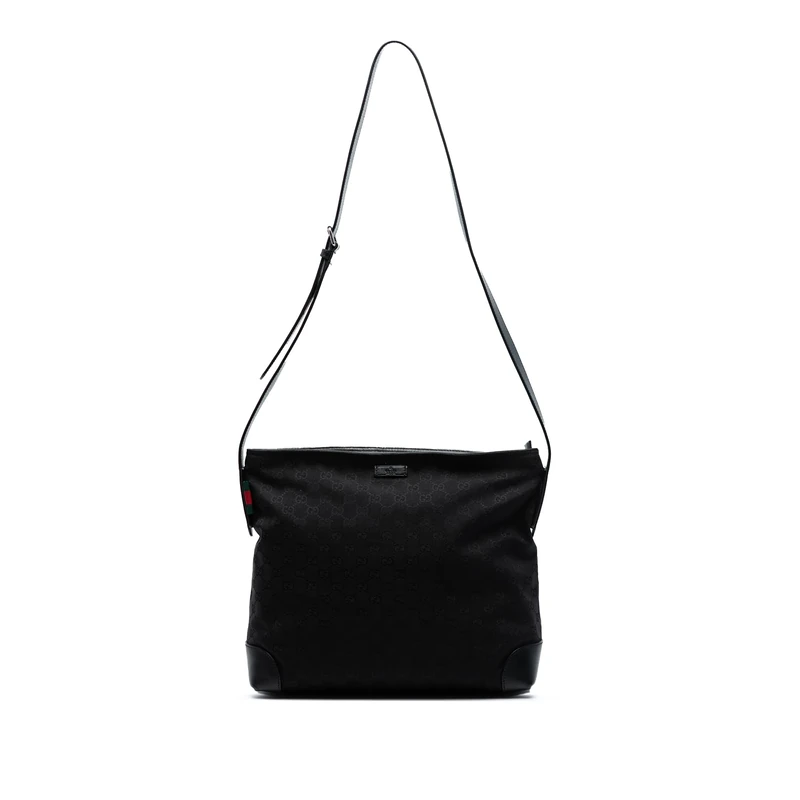 Gucci Pre-Loved GG Canvas Web Crossbody Bag