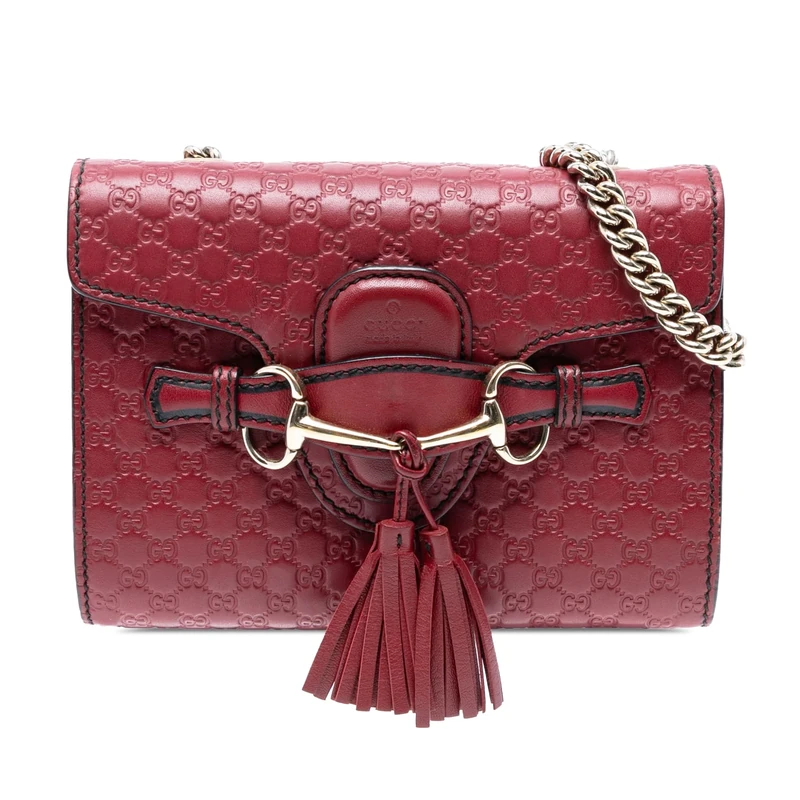 Pre-Loved Mini Microguccissima Emily Crossbody Bag