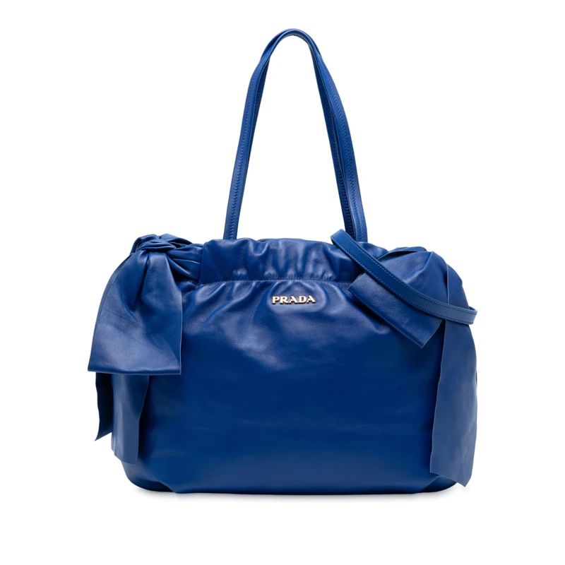 Prada Pre-Loved Nappa Antique Bow Satchel