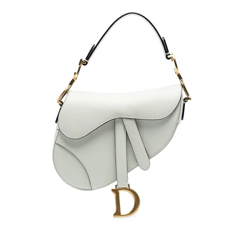 Dior Pre-Loved Mini Grained Calfskin Saddle Handbag