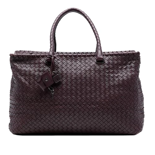 Bottega Veneta Pre-Loved Large Nappa Intrecciato Brick Tote