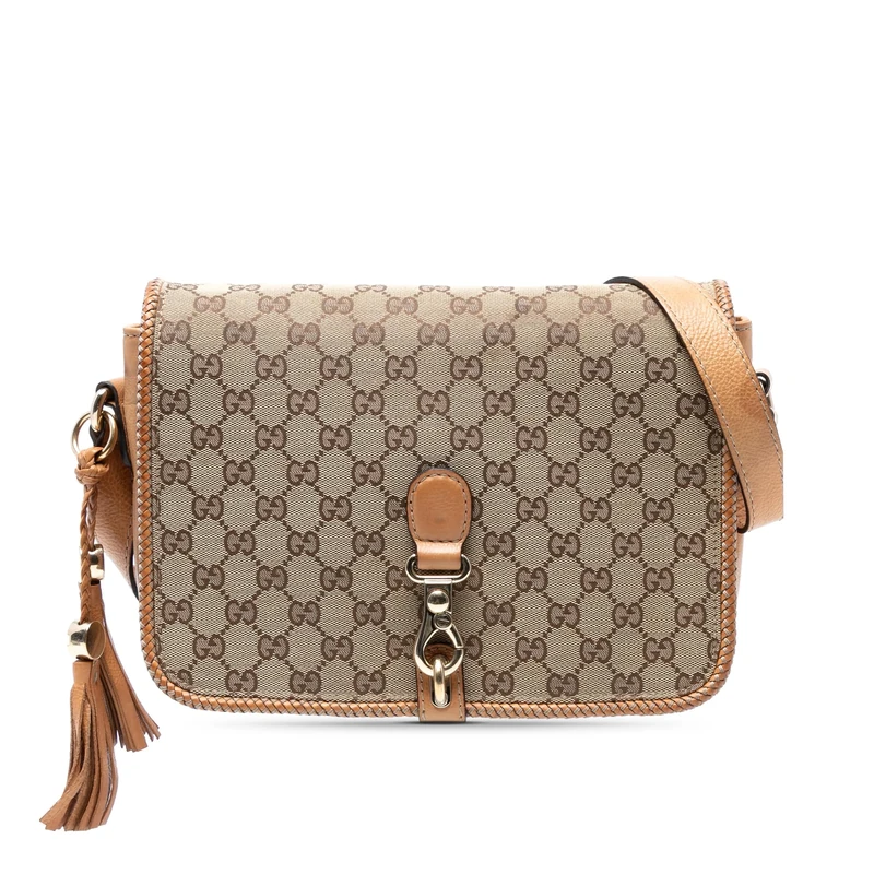 Gucci Pre-Loved GG Canvas Marrakech Crossbody - Image 1