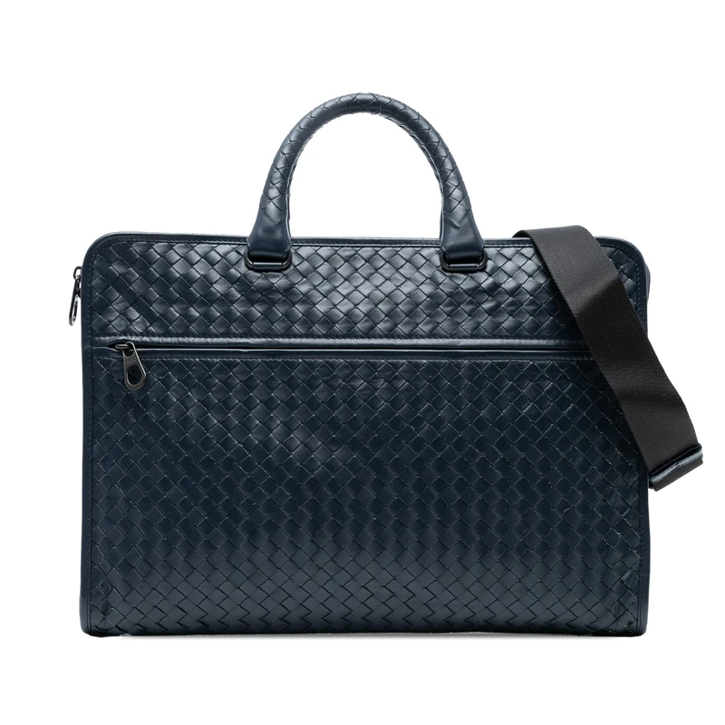 Bottega Veneta Pre-Loved Nappa Intrecciato Business Bag