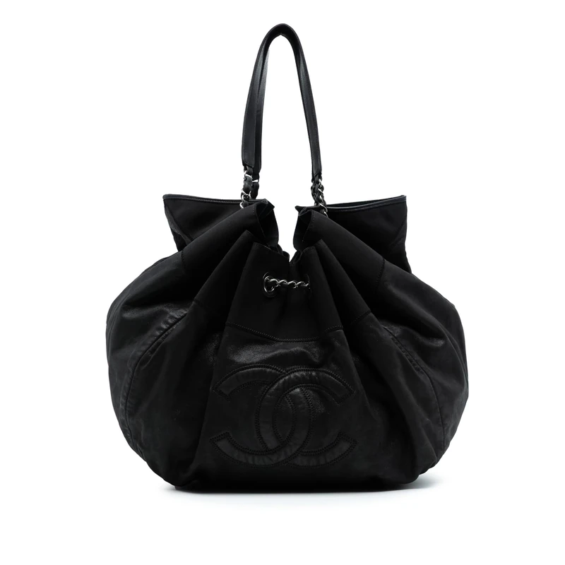 Chanel Pre-Loved Lambskin Stretch Spirit Cabas Tote Bag - Image 1