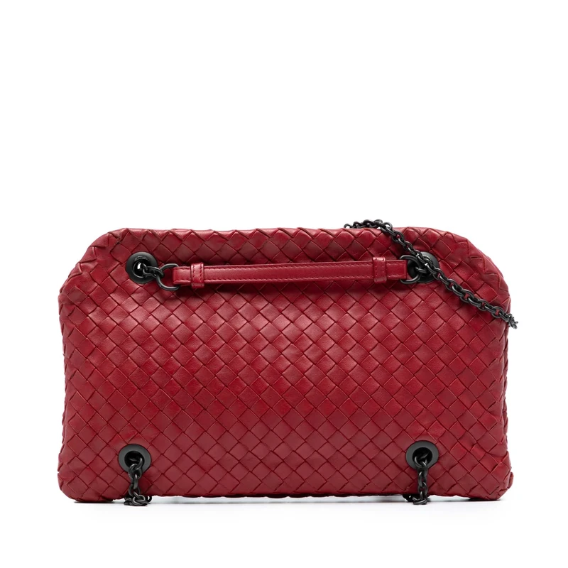 Bottega Veneta Pre-Loved Nappa Intrecciato Duo Shoulder Bag