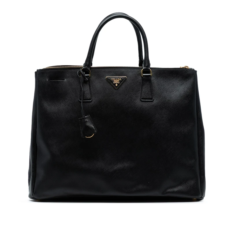 Prada Pre-Loved Extra Large Saffiano Lux Galleria Double Zip Tote