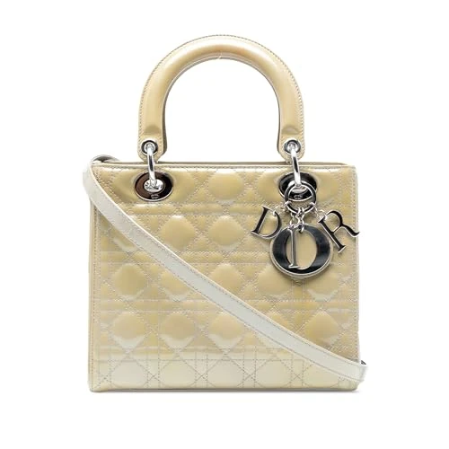 Dior Pre-Loved Medium Patent Cannage Lady Handbag