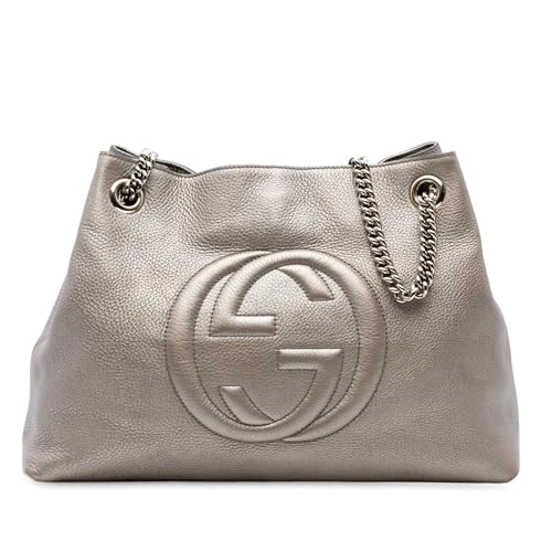 Gucci Pre-Loved Medium Leather Soho Chain Tote