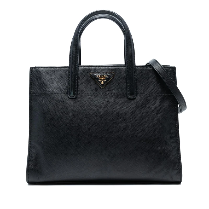 Prada Pre-Loved Saffiano Soft Triple Pocket Tote