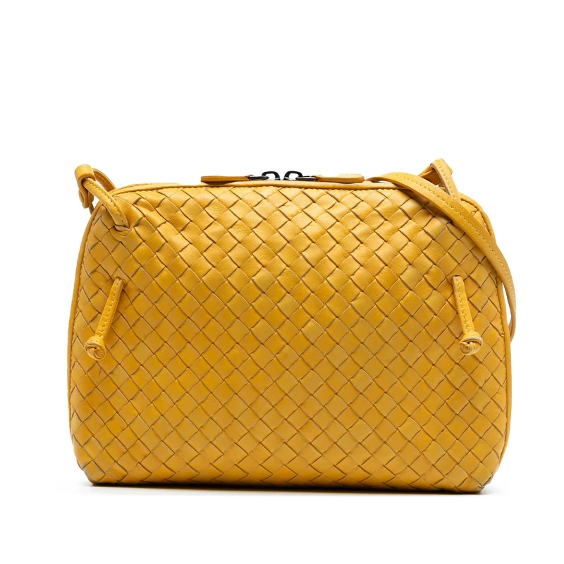 Bottega Veneta Pre-Loved Nappa Intrecciato Nodini Crossbody Bag