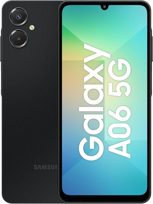 Samsng Galaxy A06 5G 4GB RAM, 128GB Storage | 50MP Dual Camera | 4 Gen OS Upgrades | IP54 Rating | Voice Focus (Black)