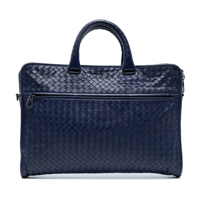Bottega Veneta Pre-Loved Nappa Intrecciato Business Bag