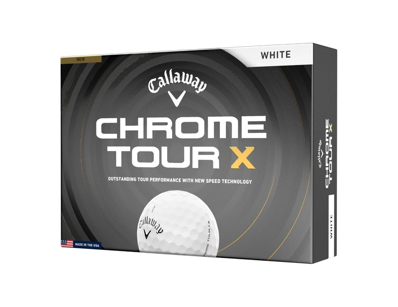 Callaway Chrome Tour X Premium Golf Ball - White 2026 Model