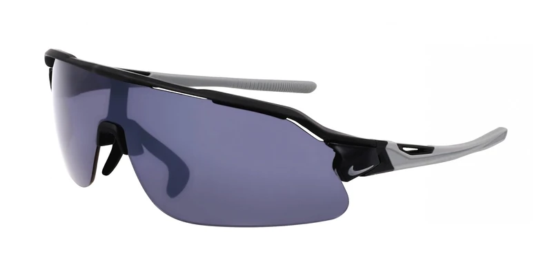 Nike Flyfree Shield IU8026 Sports Sunglasses Running Training Outdoor Performance Sunglasses, Matte Black/Grey/Ll Orange, One Size