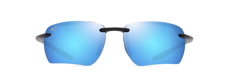 MAUI JIM B.Hawaii HOOKIPA Ultra G BLK/GRY Gafas, Shiny Black w/Grey, 65-15-130 Unisex Adult