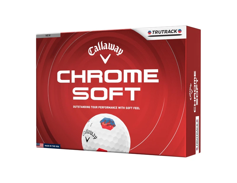 Callaway Golf Chrome Soft Golf Ball 2026, Tru Track, White